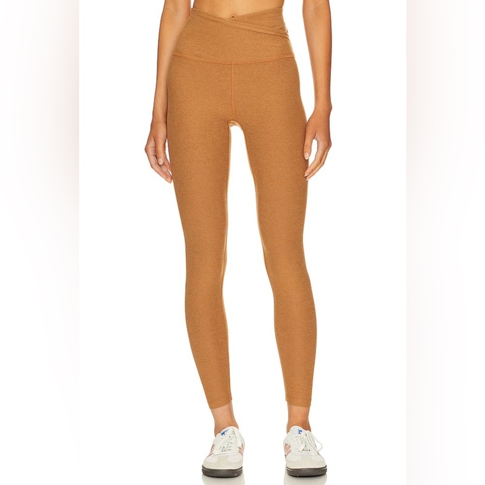 Beyond Yoga Spacedye At Your Leisure High Waisted Midi Legging in Toffee Large - Picture 4 of 12